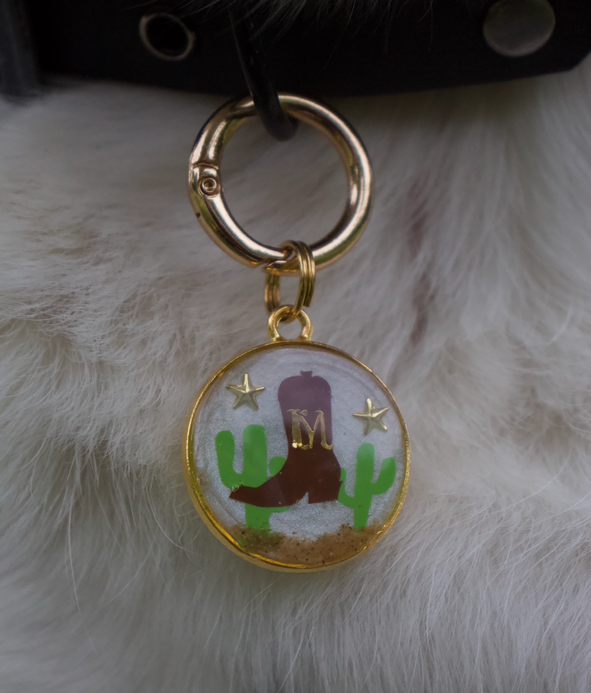 Prickly Partner Resin ID Tag