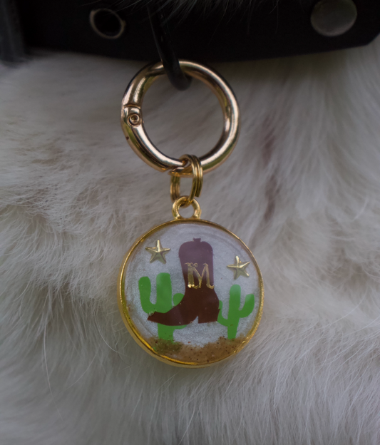 Prickly Partner Resin ID Tag