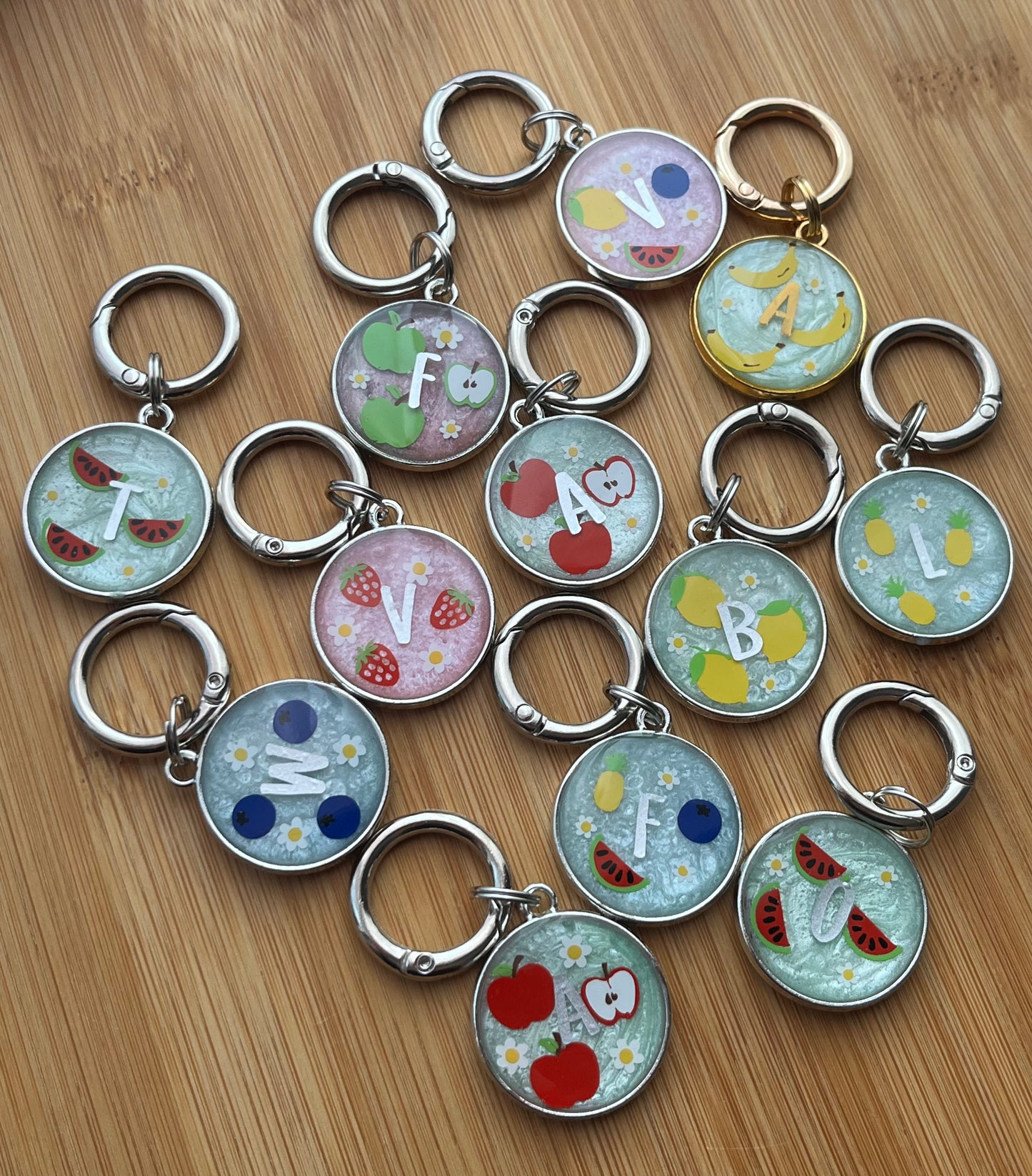 Fruity Fiesta Resin ID Tag
