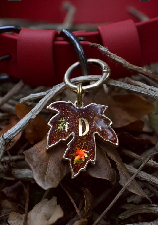 Autumnal Ember Resin ID Tag