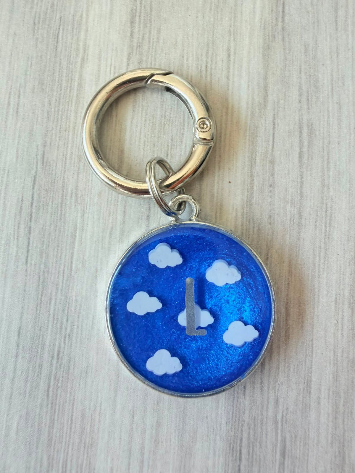 Loki’s Little Clouds Resin ID Tag